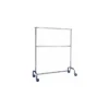 Stender Appendiabiti con Ruote Doppio Due Barre Attaccapanni Carrello Robusto