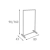 Stender Appendiabiti Porta Abiti con Ruote Economico Carrello Stand Attaccapanni