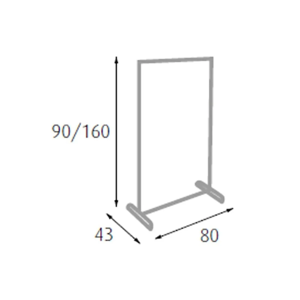 Stender Appendiabiti Porta Abiti con Ruote Economico Carrello Stand Attaccapanni
