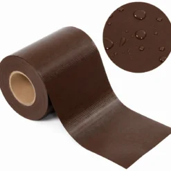 Strisce Frangivista per Recinzioni in PVC Marrone 35m con 20 Clip