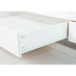 Struttura 2 Letti singoli 90x200 cm Bianco con Cassetti