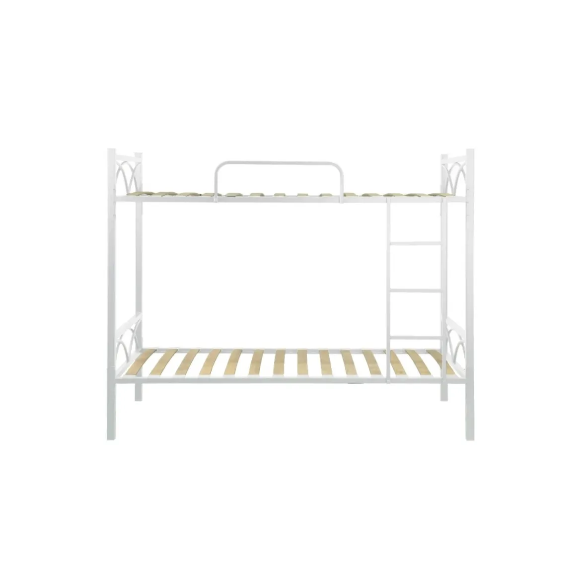 Struttura Letto a Castello con doghe 198x80x160 cm in Bianco