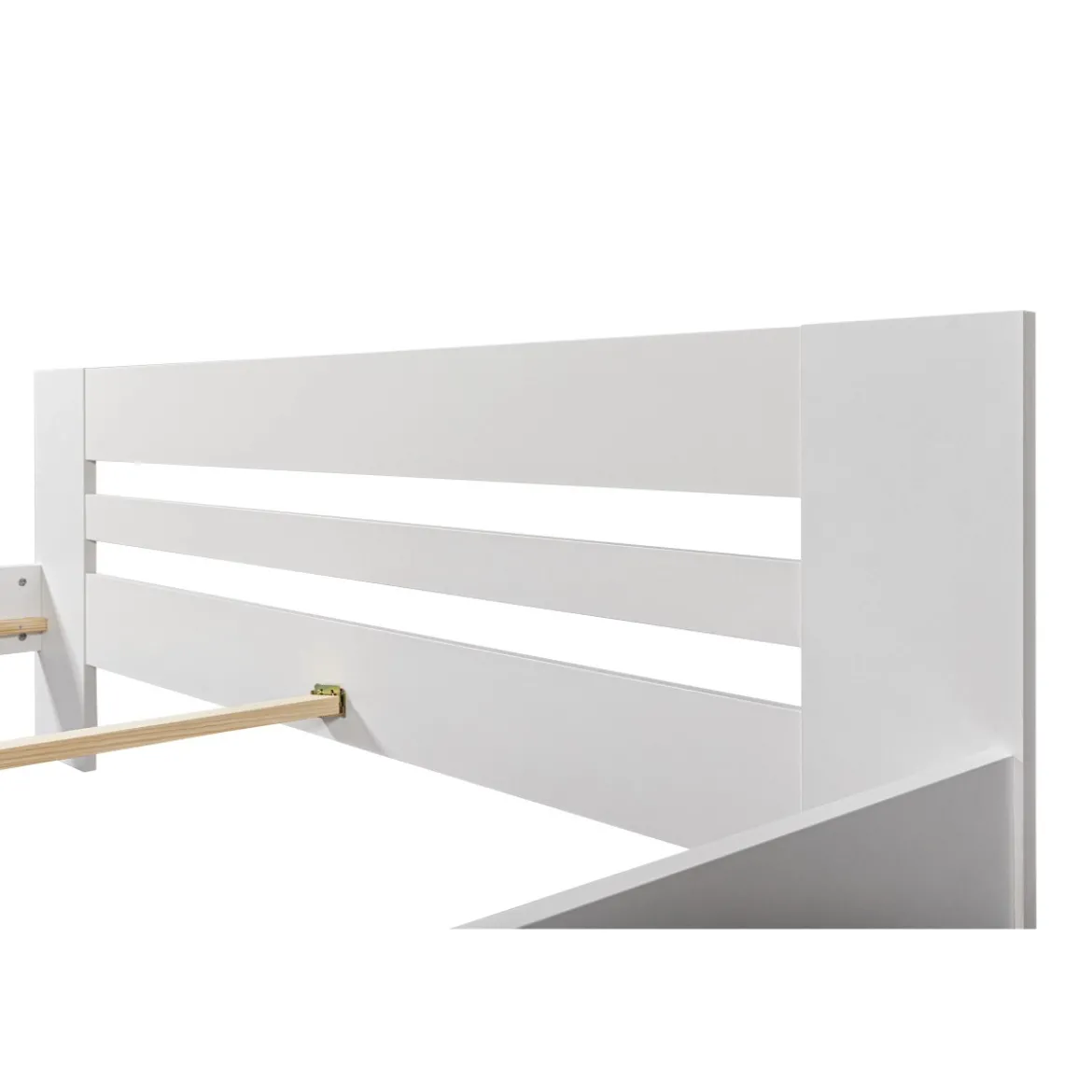 Struttura Letto Matrimoniale 180x200 cm Bianco senza Doghe