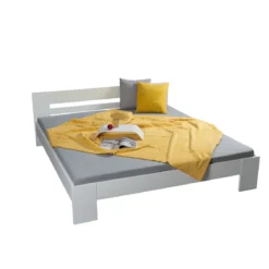 Struttura Letto Matrimoniale 180x200 cm Bianco senza Doghe