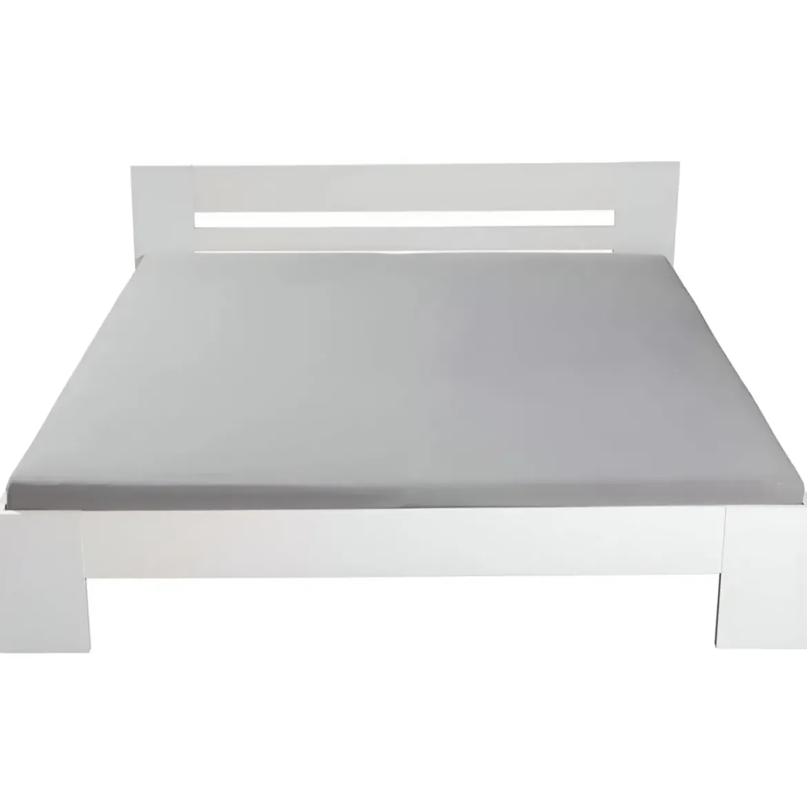 Struttura Letto Matrimoniale 180x200 cm Bianco senza Doghe