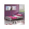 Struttura Letto Singolo 90x190 Rete a Doghe in Metallo per Cameretta dei Bambini