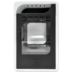 Stufa a Bioetanolo Ventilata 3 kW a Pavimento Bruciatore 1,5 lt Bianco