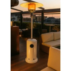 Stufa a Fungo GPL Infrarossi per Ambienti Esterni 13kW Bianco