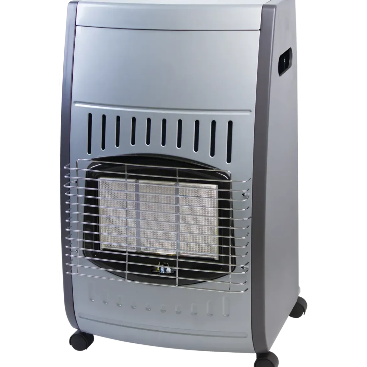 Stufa a Gas Infrarossi 4.2 Kw Portatile 3 Livelli con Regolatore Nero
