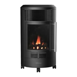 Stufa a Gas 3.4kW Infrarossi Effetto Camino Catalitica Fiamma Vera