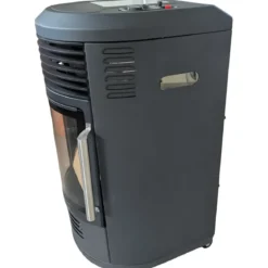 Stufa a Gas 3.4kW Infrarossi Effetto Camino Catalitica Fiamma Vera
