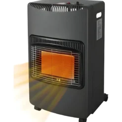 Stufa a Gas Pieghevole 4200W Vano Bombola 15kg Infrarossi Ruote
