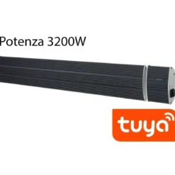 Stufa a Infrarossi con Controllo App Wifi e Telecomando 3200W per Esterno