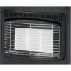 Stufa a Infrarossi Gas 4200W GPL Portatile con Ruote Nero per Interni
