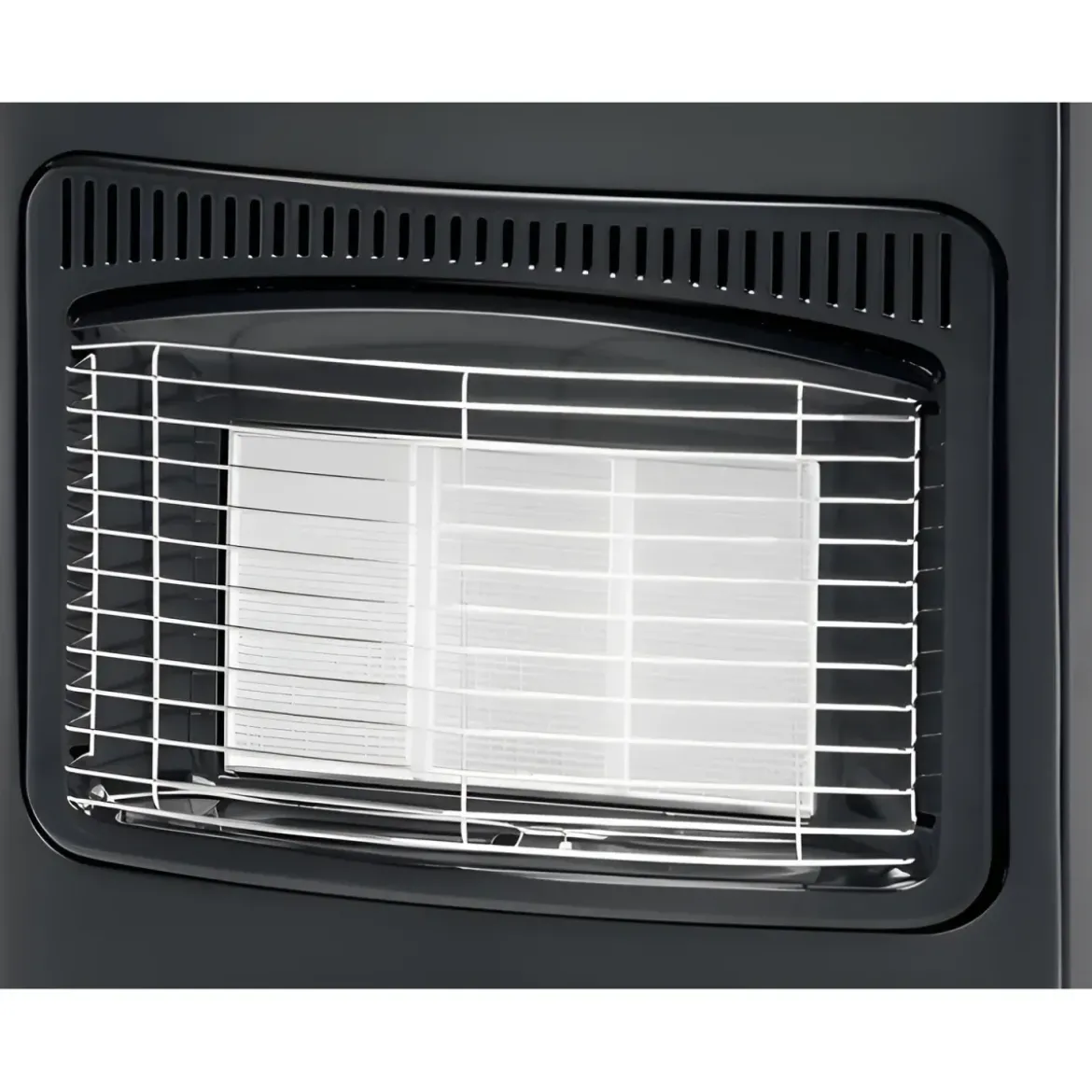 Stufa a Infrarossi Gas 4200W GPL Portatile con Ruote Nero per Interni