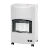 Stufa a Infrarossi Gas 4200W GPL Portatile con Ruote Bianco per Interni