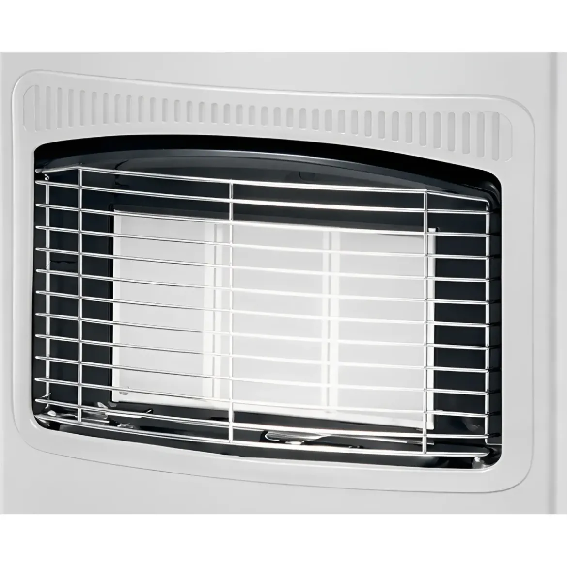 Stufa a Infrarossi Gas 4200W GPL Portatile con Ruote Bianco per Interni