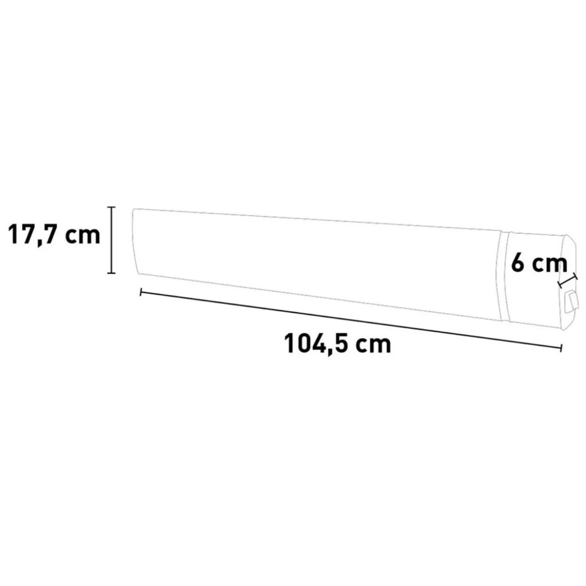 Stufa a Infrarossi WiFi in Ceramica da Esterno 1800W Radiatore per Parete