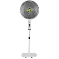 Stufa Alogena a Parabola Piantana 900W Oscillante Bianco da Soggiorno