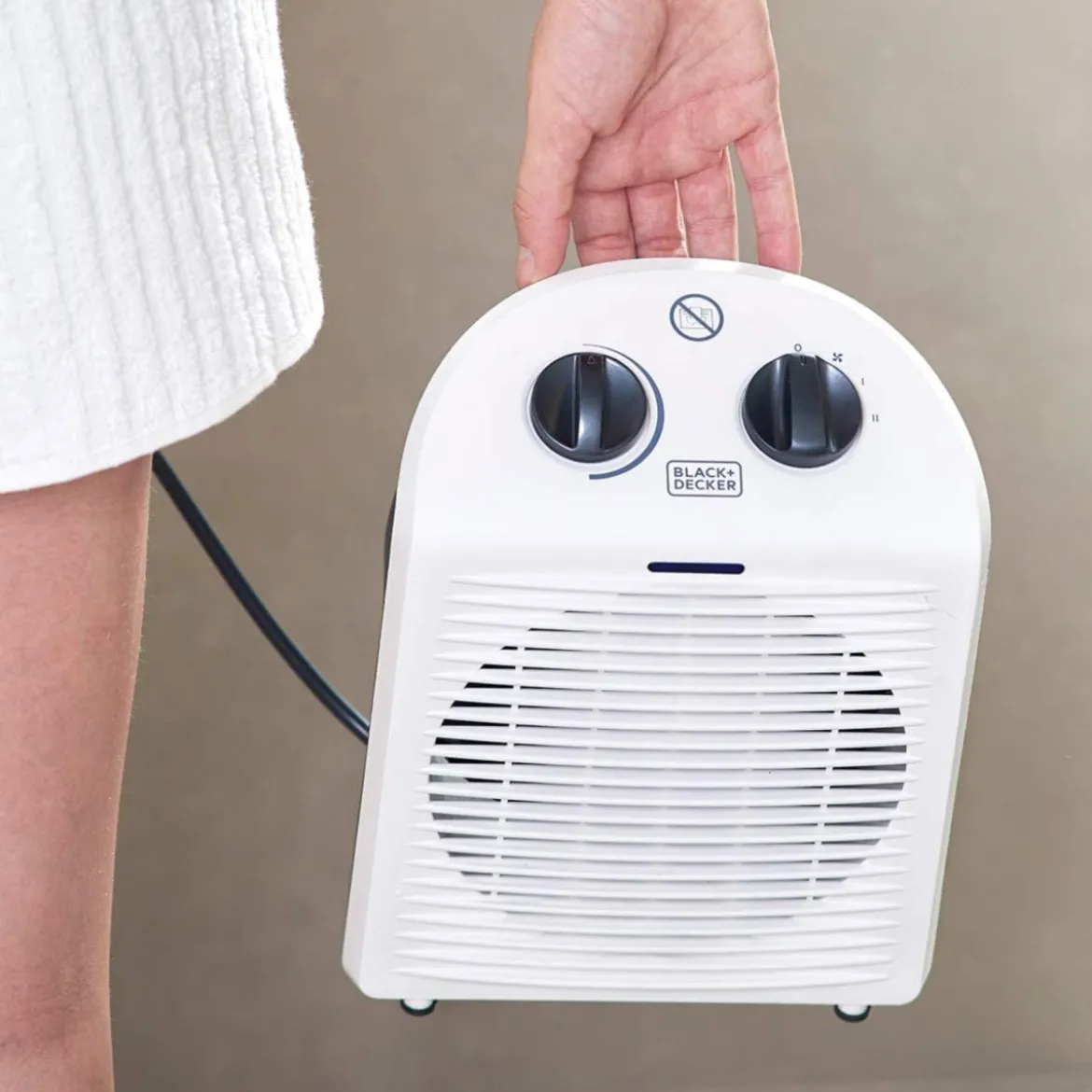 Stufa Elettrica Black & Decker Stufetta Termoventilatore a Basso Consumo