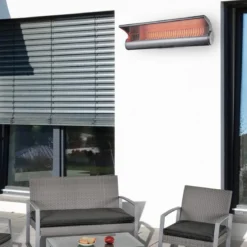 Stufa Infrarossi da Parete da 2000W Riscaldatore da Esterno Elettrico