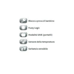 Stufa Kero Laser 3.1 Kw Elettrica Inverter 120m3 Portatile Combustibile Liquido
