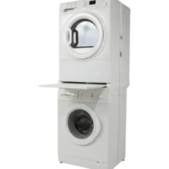 Supporto Sovrapposizione Lavatrice Asciugatrice 60x60 Ripiano Estraibile