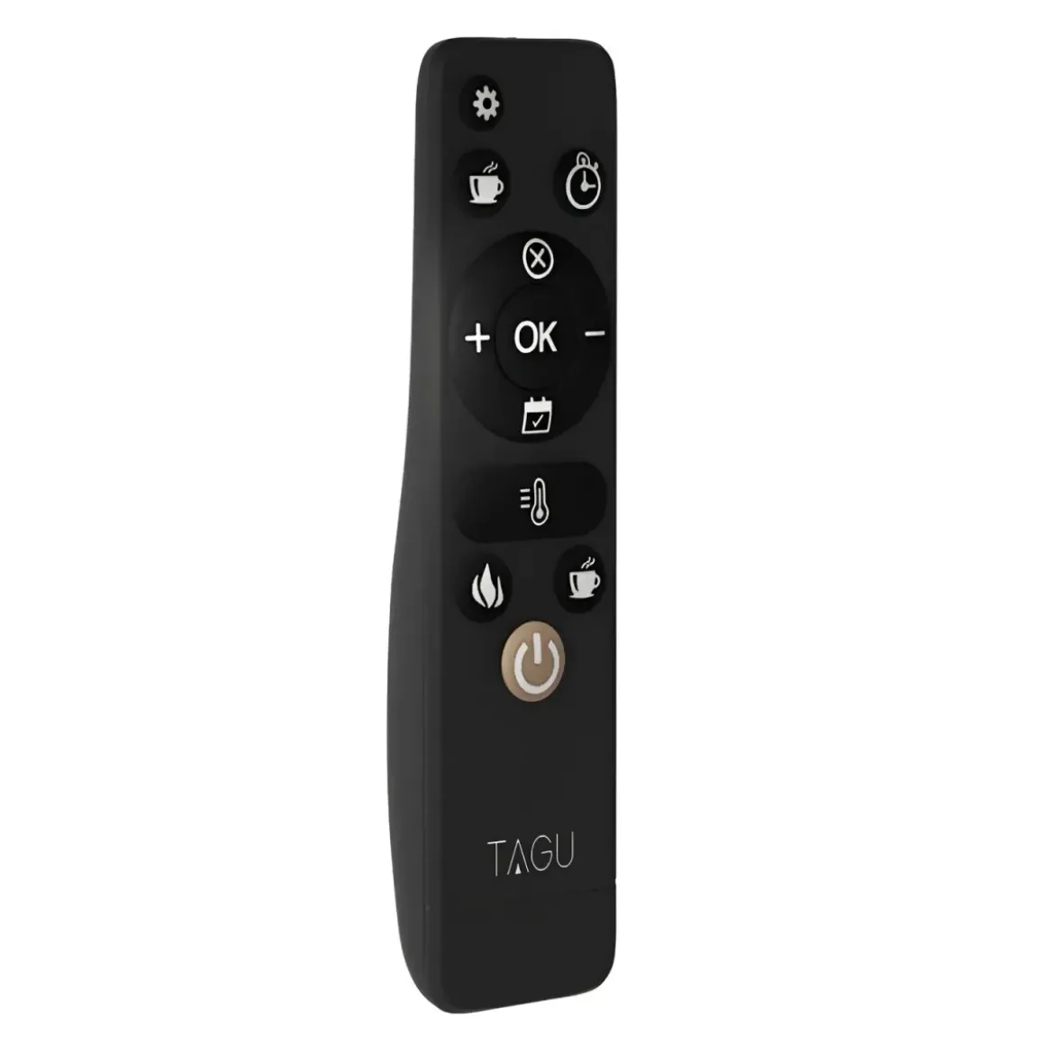 Tagu Larsen Camino Elettrico Fiamma Led Cornice in Legno Bianco