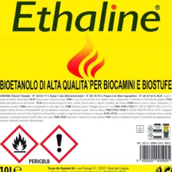 4 Taniche Bioetanolo Naturale 10L Combustibile Ecologico per Biocamini