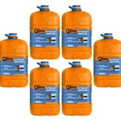 6 Taniche Combustibile Liquido Stufe Portatili 20L Paraffina Premium