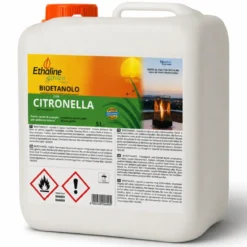 12 Taniche 5L Bioetanolo con Citronella per Biocamini da Esterno