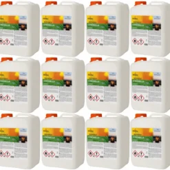 12 Taniche 5L Bioetanolo con Citronella per Biocamini da Esterno