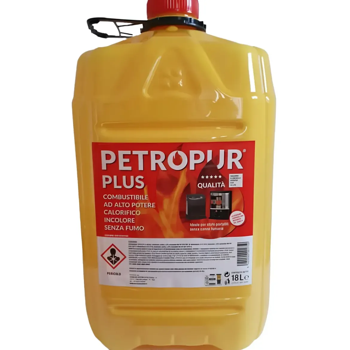 4 Taniche 18L Riciclabile Combustibile Liquido Inodore Stufe Portatili