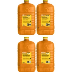 4 Taniche PET Riciclabile 10L Combustibile Liquido Paraffina per Stufe
