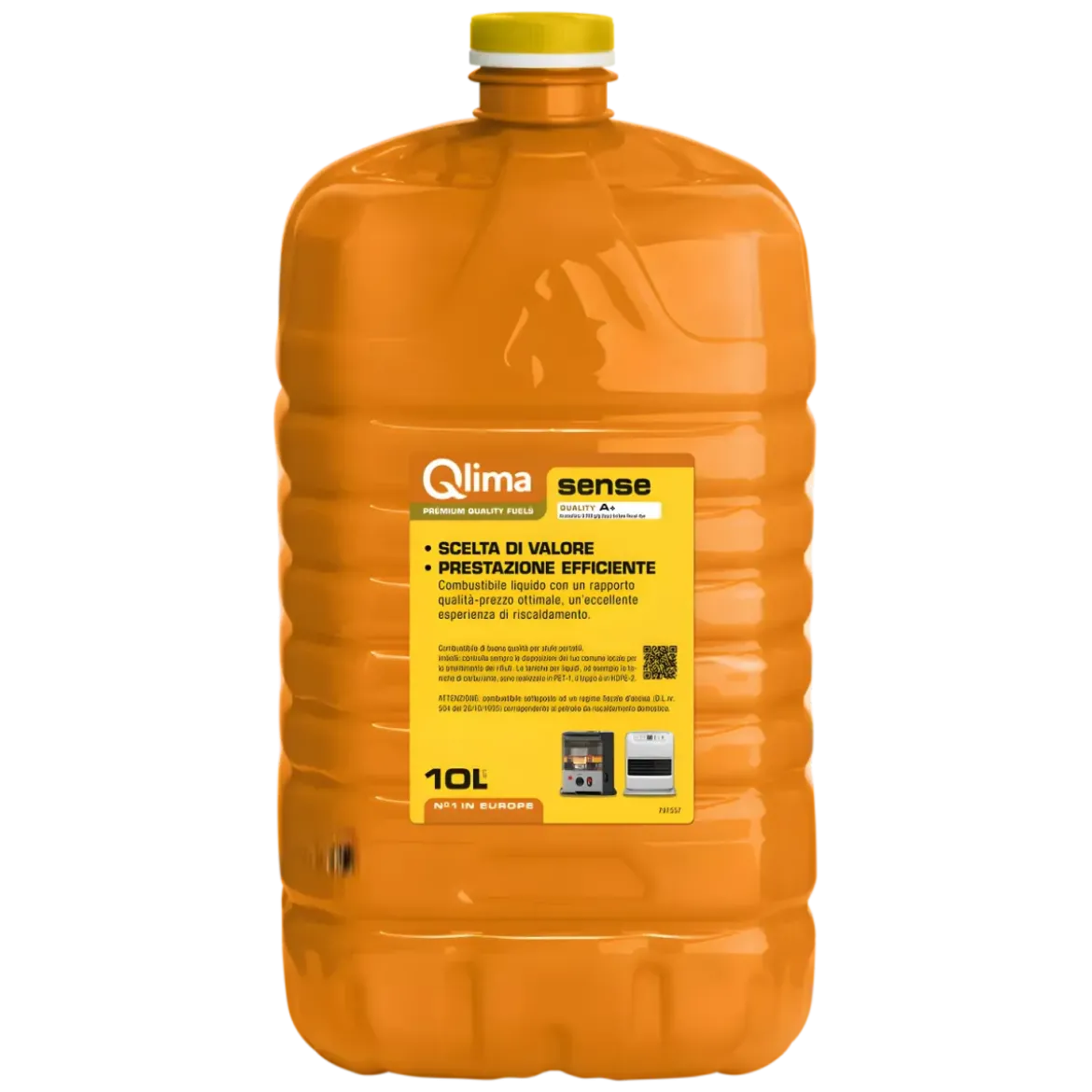 4 Taniche PET Riciclabile 10L Combustibile Liquido Paraffina per Stufe
