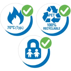 6 Taniche PET Riciclabile 10L Combustibile Liquido Paraffina per Stufe