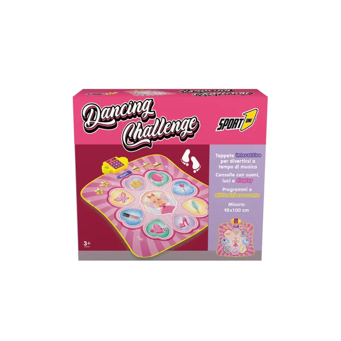Tappeto Danza Musicale Interattivo per Bambini Rosa con Luci e Suoni
