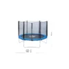 Tappeto Elastico Diametro 183 cm Max 50 kg Bimbi Rete Sicurezza Trampolino Gioco