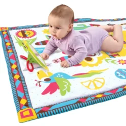Tappeto Pieghevole Attività Neonato Bambino XL 145x100 cm con Giochi
