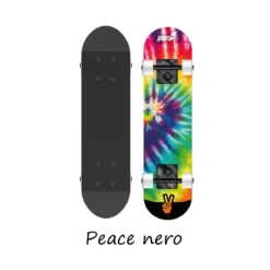 Tavola Skateboard Bambino 70 cm in Legno Ruote Max 50 kg Skate per Ragazzi Hippy