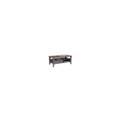 Tavolino Basso in Legno da Caffe 115x60 Grigio Tavolo Soggiorno