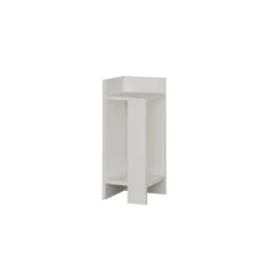 Tavolino Comodino Design Bianco da Interno