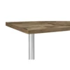 Tavolino da Caffè 55 cm in Legno Acero 2 Ripiani da Soggiorno Moderno