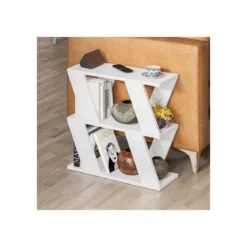Tavolino da Divano Laterale Bianco 60x22x57 cm