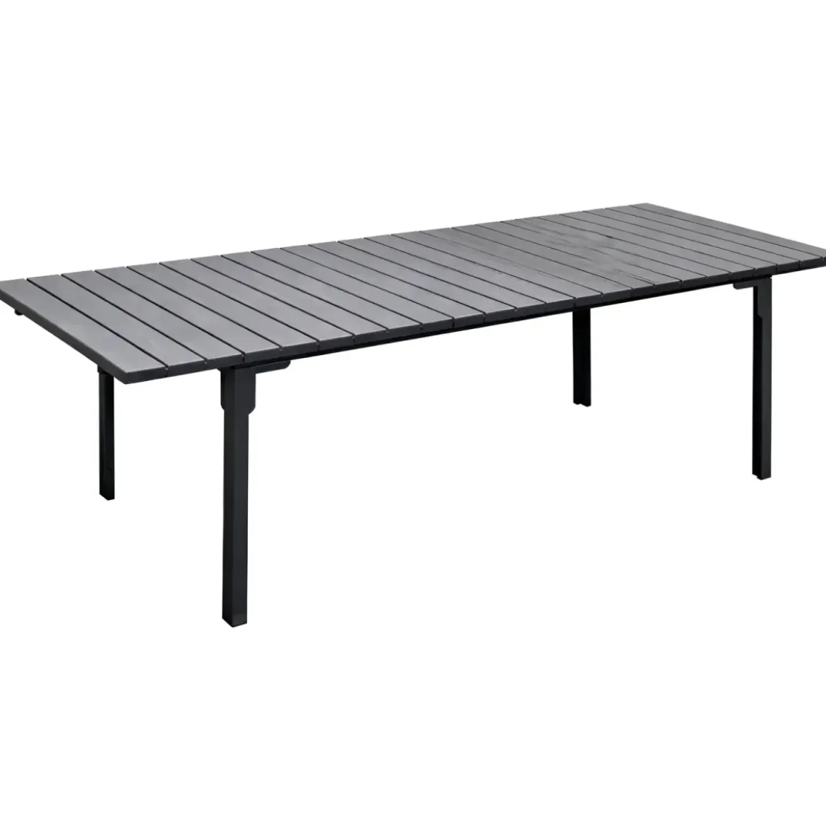 Tavolo Allungabile 180/240 Acciaio Antracite Effetto Legno da Esterno