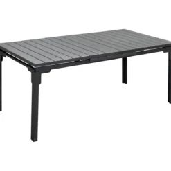 Tavolo Allungabile 180/240 Acciaio Antracite Effetto Legno da Esterno