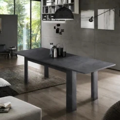 Tavolo Allungabile 140-190 cm in Legno Ardesia Moderno da Salotto