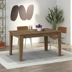Tavolo Allungabile Pranzo Rettangolare 140-190x80 Noce Effetto Legno