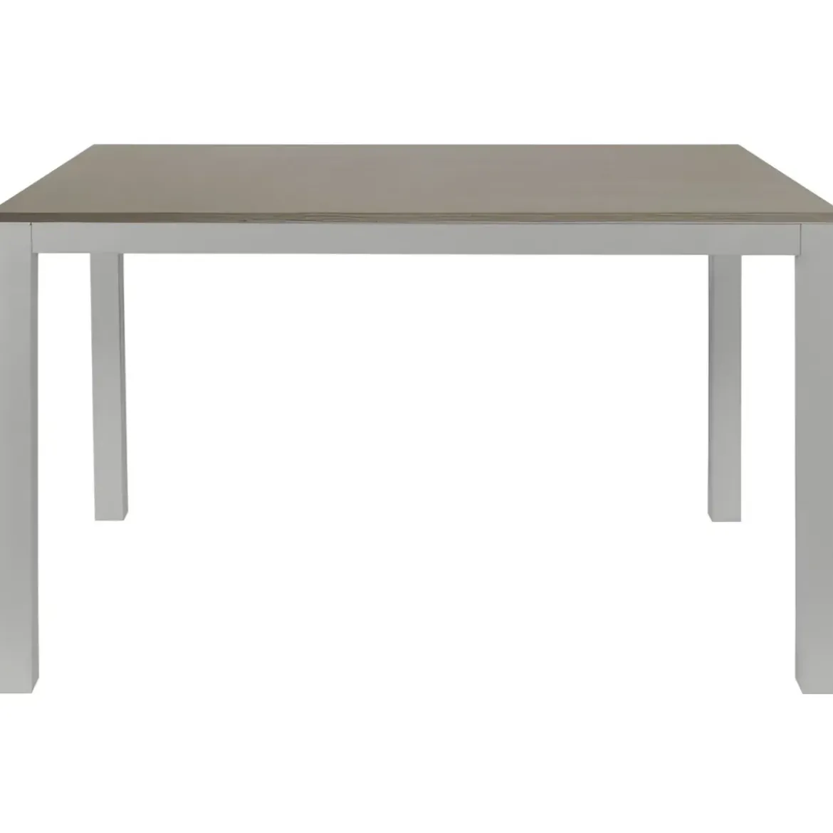Tavolo Allungabile Pranzo Rettangolare 120x80 Alluminio Larice Grigio