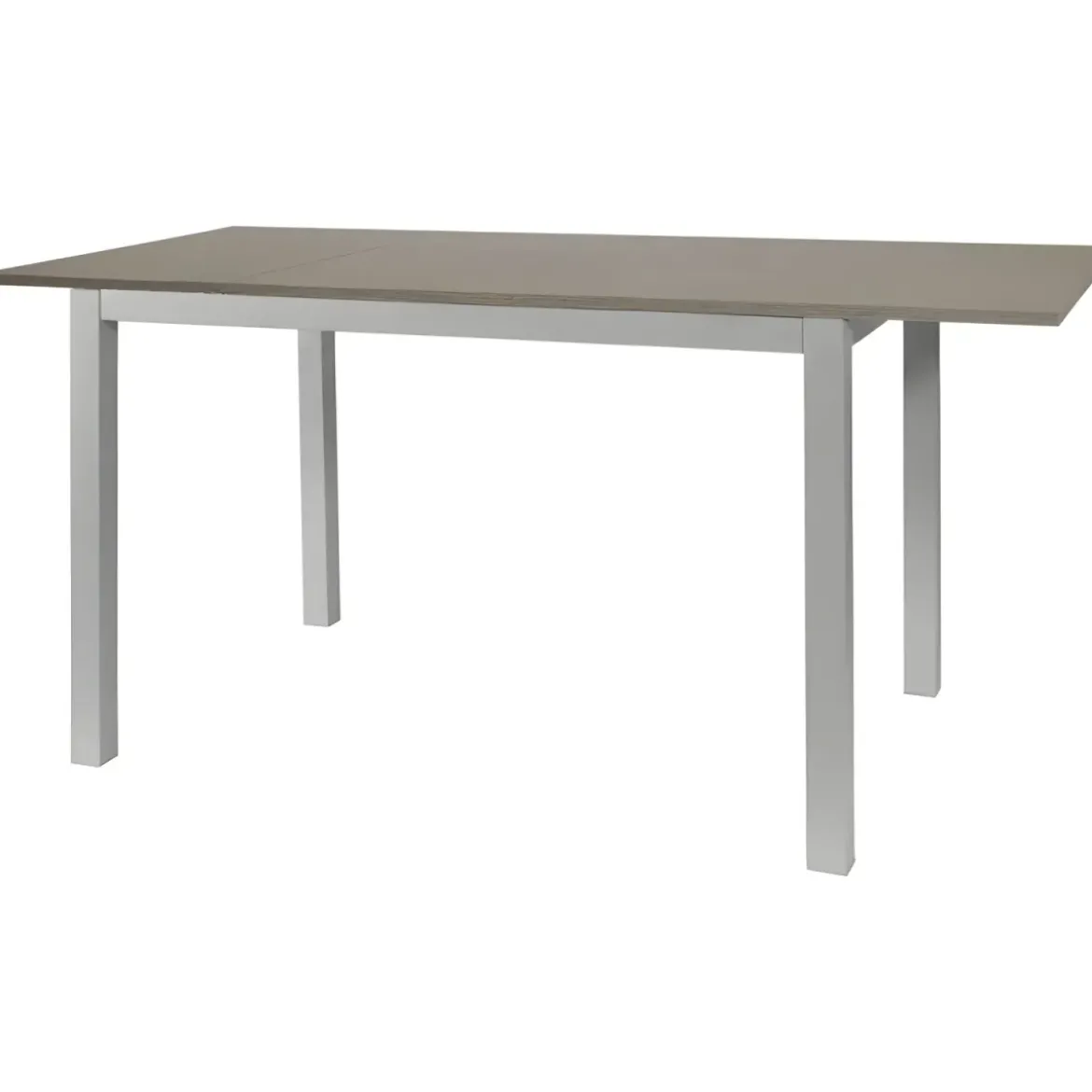 Tavolo Allungabile Pranzo Rettangolare 120x80 Alluminio Larice Grigio